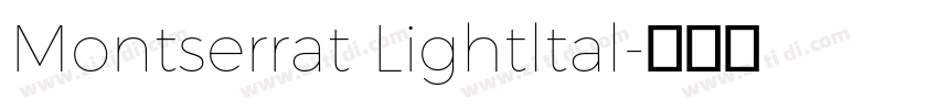 Montserrat Lightltal字体转换